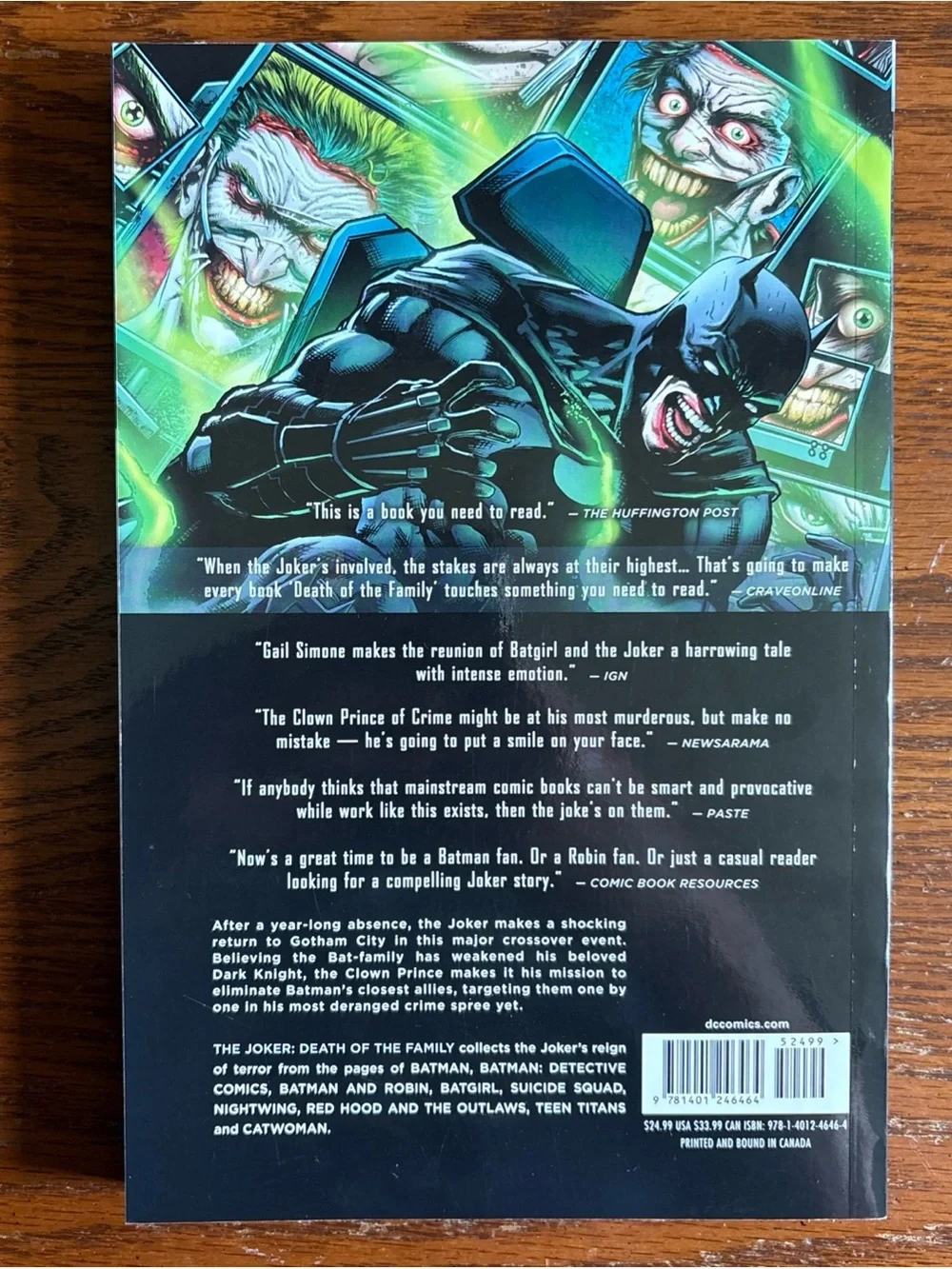 DC The Joker Death of the Family Trade Paperback